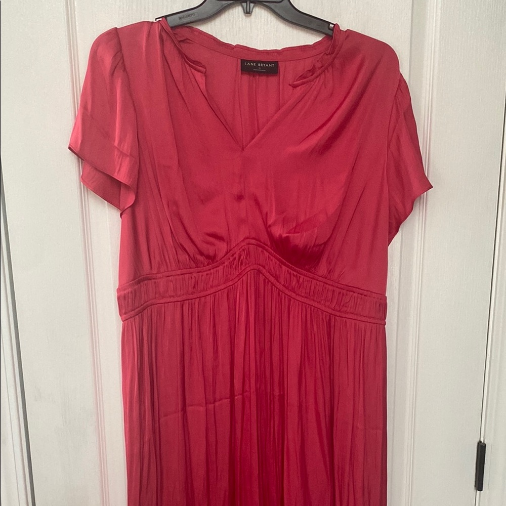 Lane Bryant Red Midi Dress